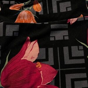 Lularoe Leggings Black With Flowers